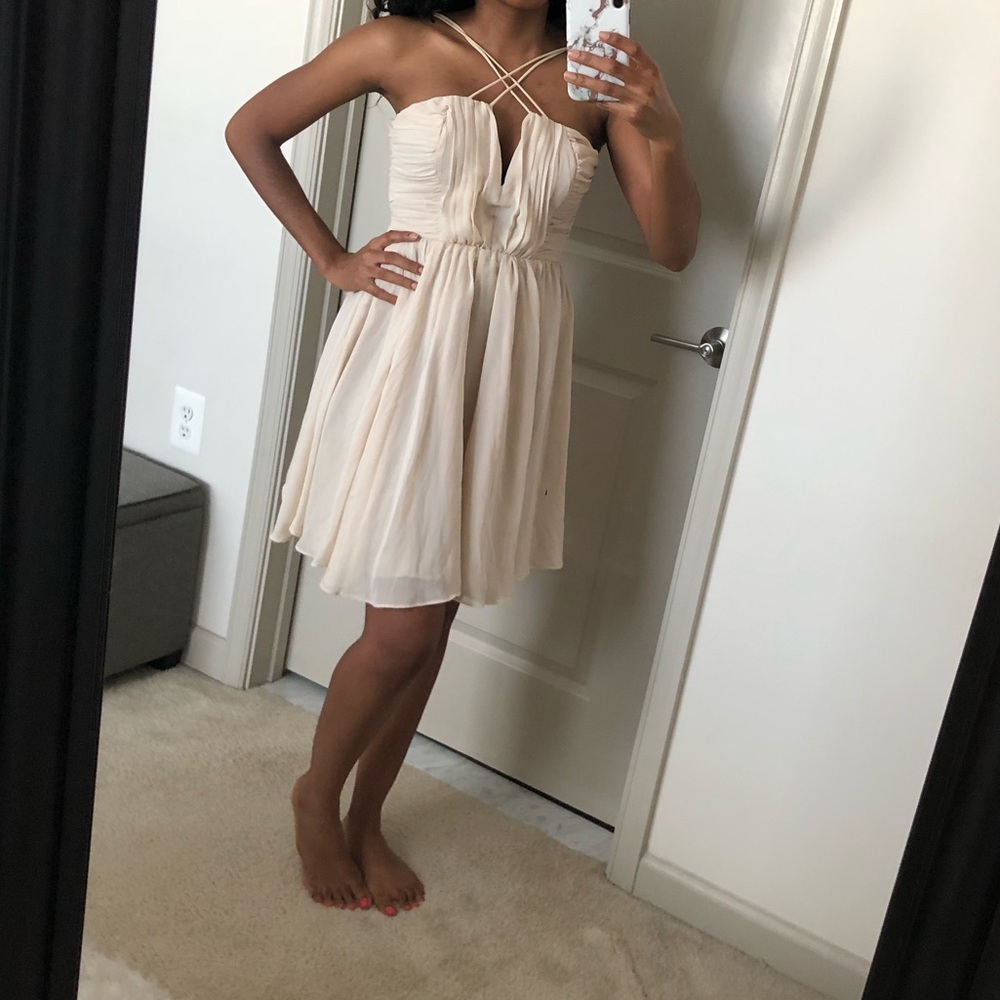 Cream Chiffon dress